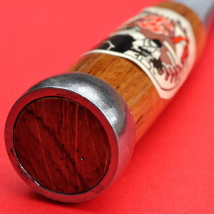 Close-up Grande plano 42mm Japonês Senkichi oire nomi Formão punho madeira Japão Japonês ferramenta carpintaria