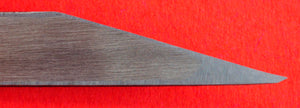 Close-up Grande plano Vista traseira Kiridashi Kogatana lâmina cinzel 9mm escultura tracer aogami Japão Japonês ferramenta carpintaria