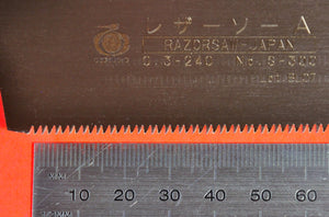 Nahaufnahme Sägeklinge Sägeblatt Razorsaw Gyokucho DOZUKI Serie A 300 240mm Japan Japanisch Werkzeug Schreiner