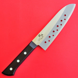 KAI Santoku cuchillo con agujeros cocina WAKATAKE Japón Japonés