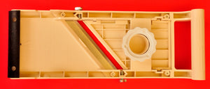 Nahaufnahme SUPER BENRINER Mandoline 95mm mit 3 Julienne Klingen Japan Japanisch