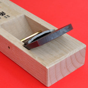 Vista traseira Plaina de madeira de 60mm kakuri kanna Japão Japonês ferramenta carpintaria