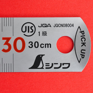 SHINWA pick up ruler scale 30cm Stainless 13134