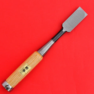 Vista traseira 24mm Japonês Tōgyū oire nomi Formão punho madeira Japão ferramenta carpintaria