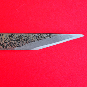 Nahaufnahme Hand-geschmiedet 9mm Kiridashi Kogatana Messer Japan Aogami Japanisch Werkzeug Schreiner