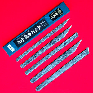 Verpackung 5-er Satz Hand-geschmiedet Kiridashi Kogatana Messer Japan Aogami Japanisch Werkzeug Schreiner