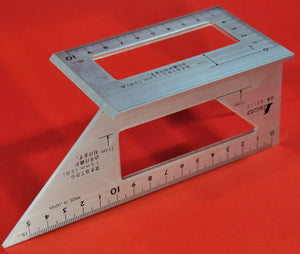 SHINWA Square Layout Miter ruler 45 + 90 Degrees 62113 aluminum Japan Japanese tool woodworking carpenter