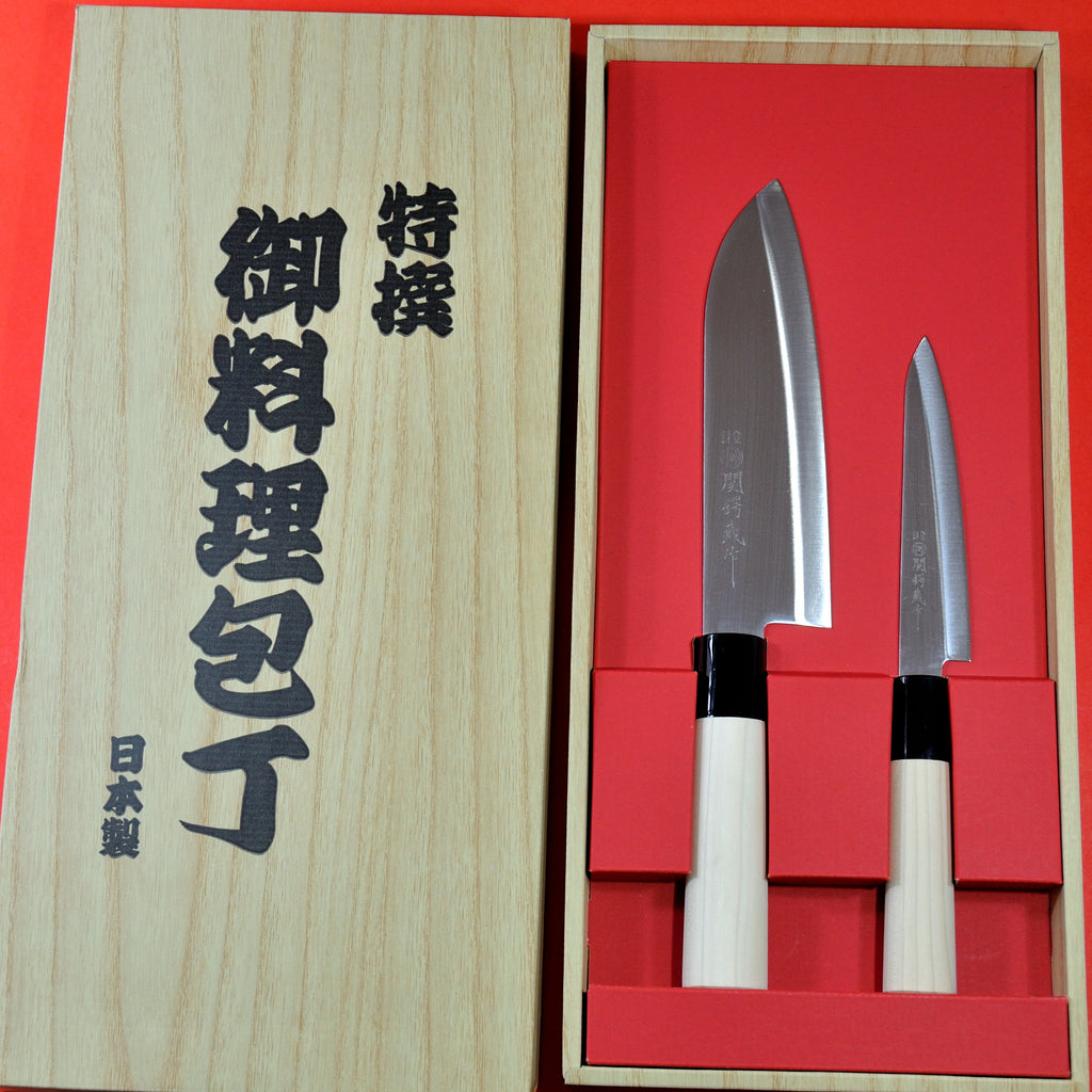 Emballage YAXELL Santoku + petit couteau de cuisine 165mm Japon japonais