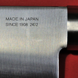 Close-up Grande plano lâmina Kai Seki magoroku faca de cozinha Série WAKATAKE Japão Japonês