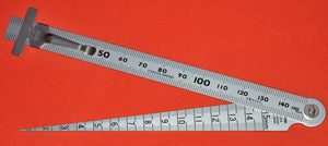 Geöffnet SHINWA 62612 Lochlehre Meßkeil Messgerät misst Durchmesser 1 bis 15mm  Japan Japanisch Werkzeug