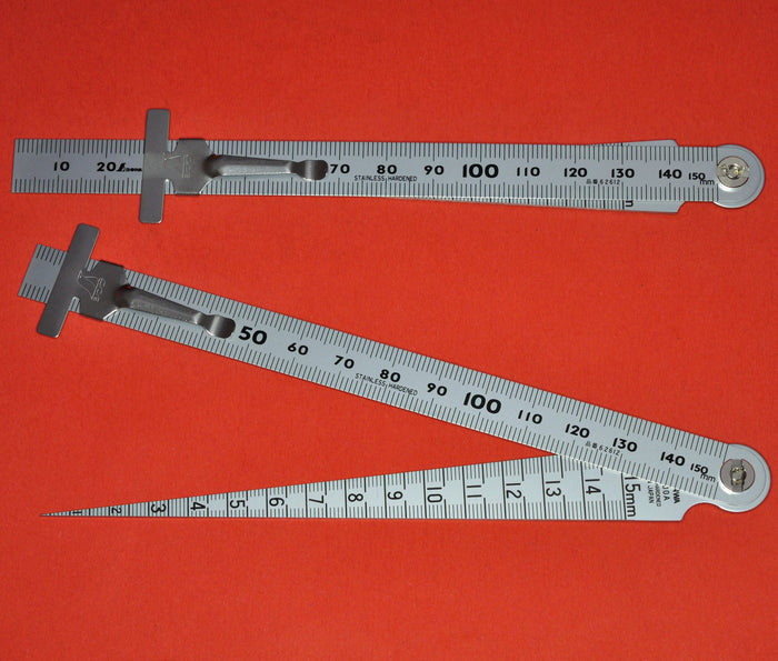 SHINWA Lochlehre Meßkeil 1 bis 15mm Messgerät 62612
